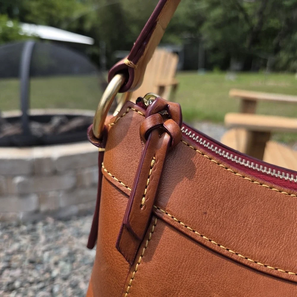 Dooney & Bourke Purse Handbag Florentine Large Cassidy Hobo Vachetta Leather